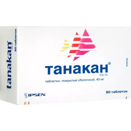 ТАНАКАН ТАБЛ.П/О, 40МГ, №90