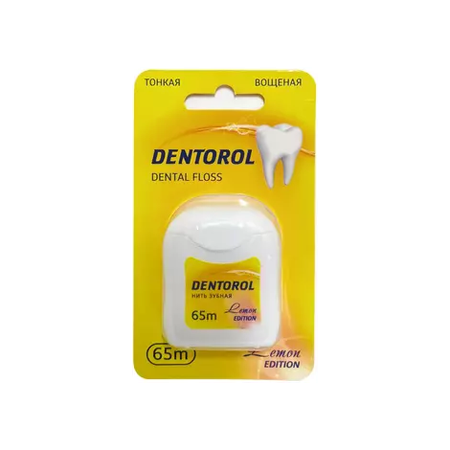 ЗУБНАЯ НИТЬ DENTOROL ЛИМОН УП., 65М