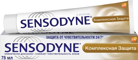 ЗУБНАЯ ПАСТА SENSODYNE КОМПЛ. ЗАЩИТА ОТБЕЛ. УП., 75МЛ