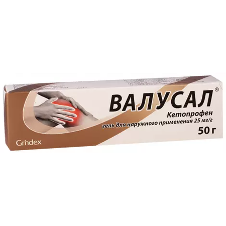 ВАЛУСАЛ ГЕЛЬ, ТУБА, 2,5% 50Г