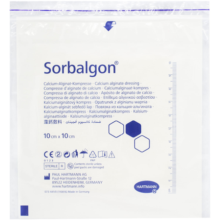 ПОВЯЗКА ТАМПОНИРУЕМАЯ СТЕР. SORBALGON 10Х10СМ