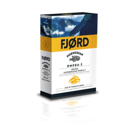 РЫБИЙ ЖИР ОМЕГА-3 FJORD КАПС., 43,5Г, №30