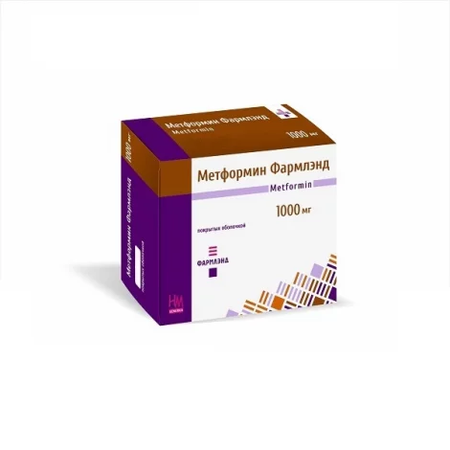 МЕТФОРМИН ТАБЛ.П/О, 1Г, №30