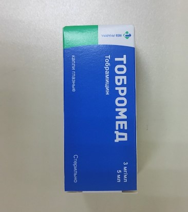 ТОБРОМЕД ФЛ., КАПЛИ ГЛ., 3МГ/МЛ 5МЛ