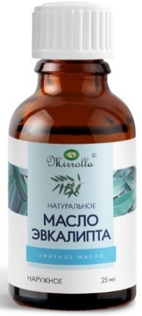 МАСЛО ЭФИРНОЕ ЭВКАЛИПТА MIRROLLA УП., 25МЛ
