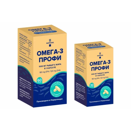 ОМЕГА-3 ПРОФИ КАПС., 1,358Г, №60