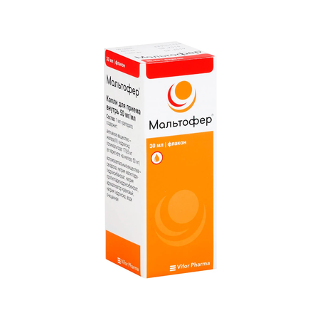 МАЛЬТОФЕР ФЛ., КАПЛИ, 50МГ/МЛ 30МЛ