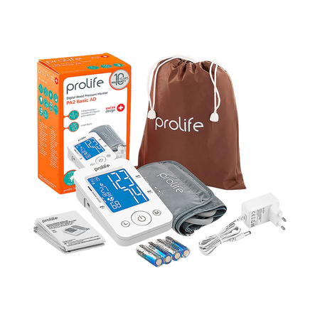 ИЗМЕРИТЕЛЬ АРТЕРИАЛЬНОГО ДАВЛЕНИЯ АВТОМАТИЧЕСКИЙ PROLIFE PA2 BASIC AD (BPCB0A-3H)