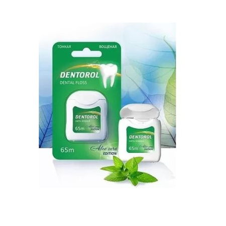 ЗУБНАЯ НИТЬ DENTOROL АЛОЭ УП., 65М